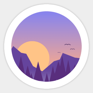 Mountains Are My Life Sticker